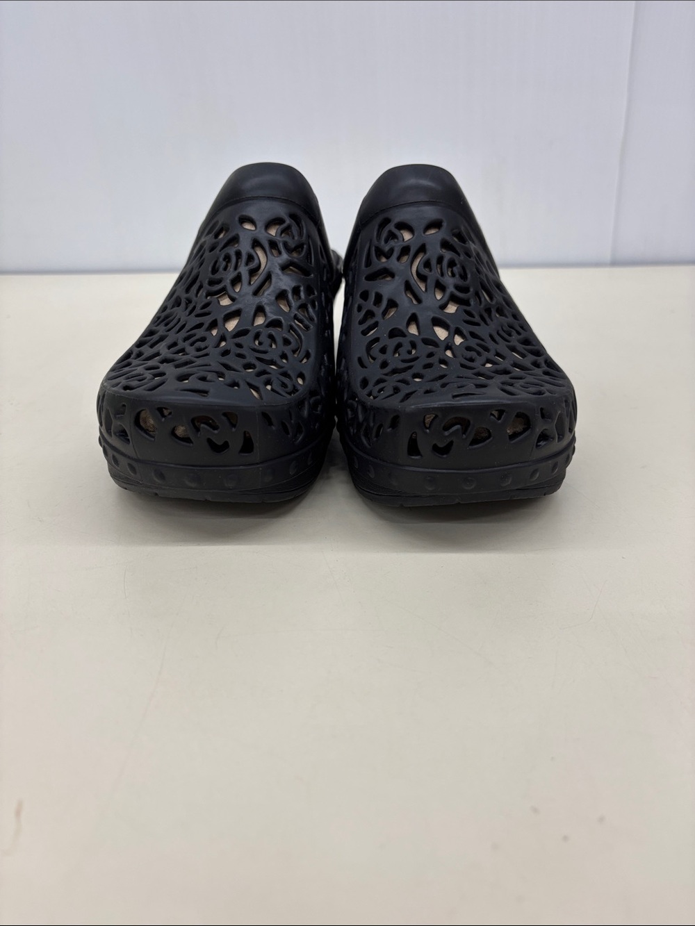 Dansko Black Laser-Cut Clog Mule - Picture 2 of 7